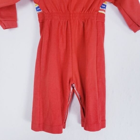 Vintage Carters Red Llama Jumpsuit Romper 6 Mo - Picture 7 of 13